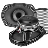 PRV AUDIO 6x9 Coaxial Car Audio Speaker 2X 69CX380-4 Loudspeaker with Built-in Tweeter Driver and Grill Included 380 Watts 4 Ohm (2 Speakers) Bundle