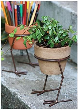 Erbanize® Bird Inspired Iron Plant Stand/Gamla Pot Stand/Flower Pot Holder for Home/Office. Mid Size. Set of 2 Pcs