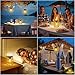 KOOPER Solar Lantern Outdoor Lights, 2 Pack Bright Hanging Solar Lanterns Outdoor Waterproof with Handle, Decoration Rattan Lanterns for Outside Hanging Garden Patio Yard Porch Trees Lawn Pathway Gift
