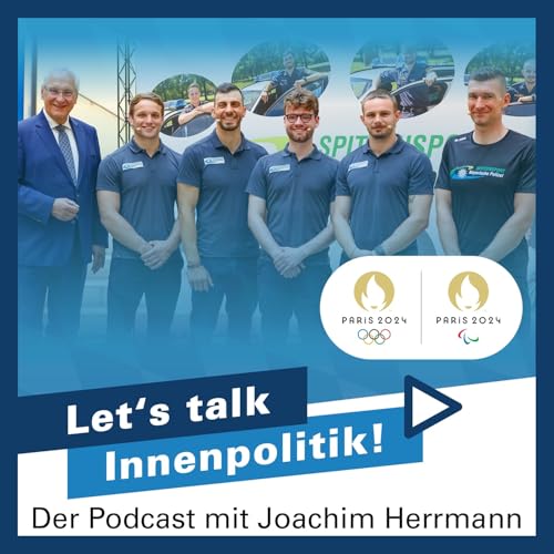 Bayerische Raute trifft Olympische Ringe: Das Spitzensport-Team der Bayerischen Polizei für Paris.