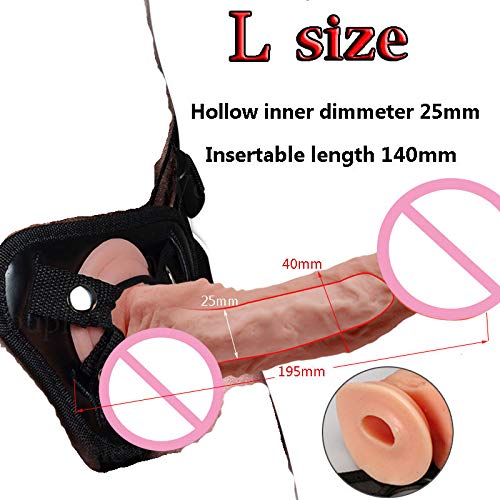 Flexible soft hollow strapon for men male to use on women model d…