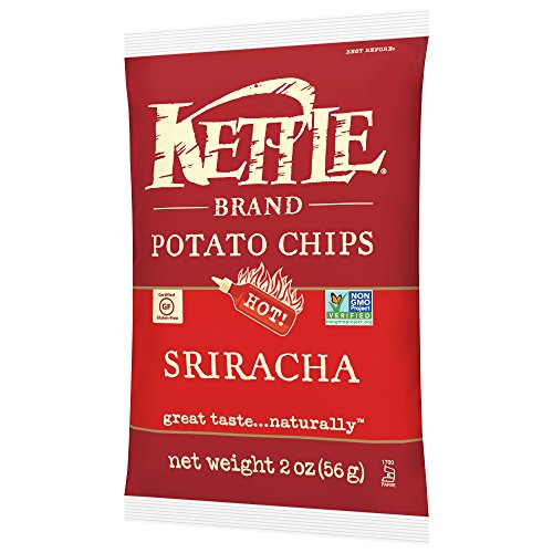 Image of Kettle Brand Potato Chips, Sriracha Bags, 2 Ounce (Pack of 24)