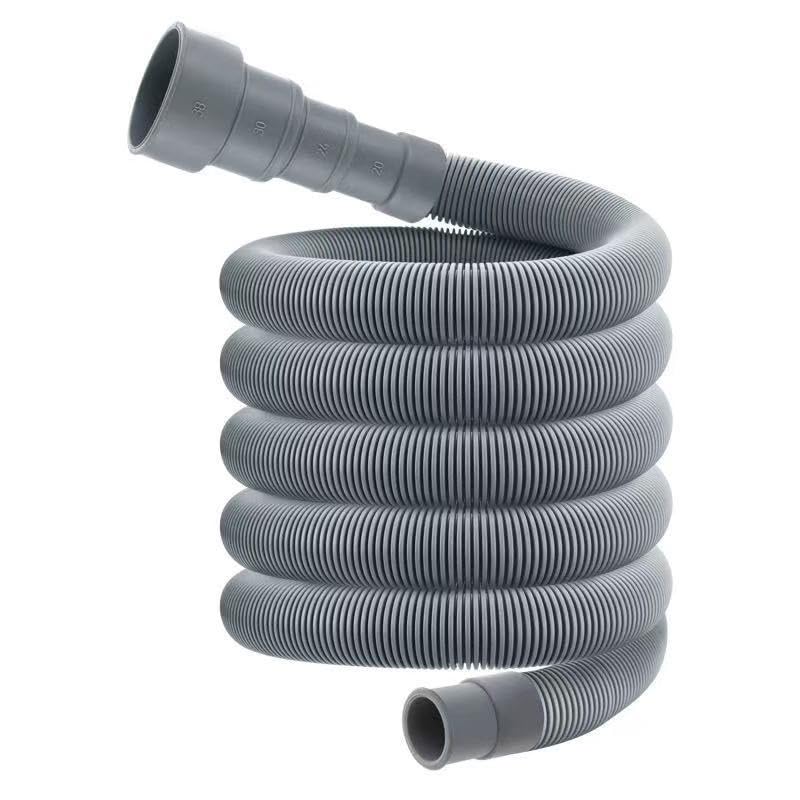 Extensión de manguera residuos for lavavajillas, tubo drenaje 100/150/200cm con abrazaderas, accesorios lavado(1m 1pc)