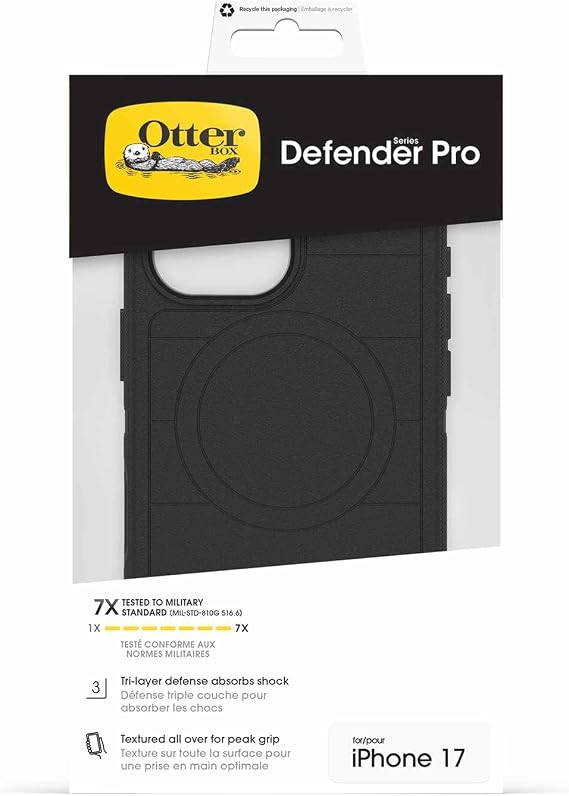 OtterBox Defender Series Pro Case for iPhone 17 in Black