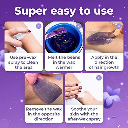 Bella Verde Wax Beans 2.2Lb - Hard Wax Beads For Hair Removal - Brazilian Eyebrow Home Body Wax For Men Women - Hot Wax For Brazilian Body Legs Eyebrows Face Lips Armpits #TOP3