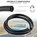 5Ft 5/8 Car Heater Hose with 10PCS Clamps,ID 16mm & OD 24mm Coolant Hoses to Transport Air/Water,Straight Car Accessories 5/8 Silicone Heater Hose Working Pressure 250 PSI