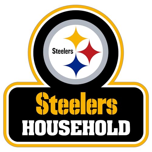 Siskiyou Sports NFL Pittsburgh Steelers Household Auto Decal, Team Colors, One Size -  SiskiyouSports, FHHD160