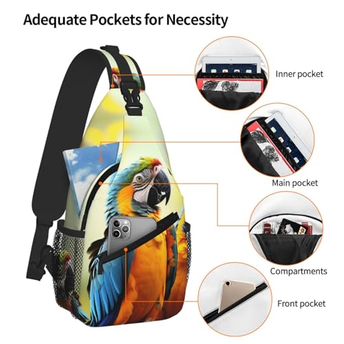 Mochila tipo sling para mujer y hombre Travel Hiking miniatura 5