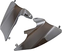 Vista 1 de Compatible con Harley Kings Street Glides Electra Road Engine Heat Saddle Shield 1997-2007 deflector de calor de aire (humo)