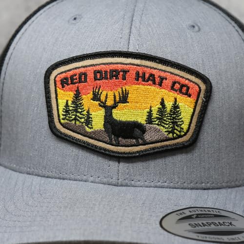 Image of Red Dirt Hat Company Sunset Deer Adjustable Snapback Hat