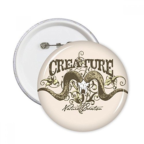 Badge rond Antelope Créature XL, le cadeau idéal multicolore pour passionnés de mode