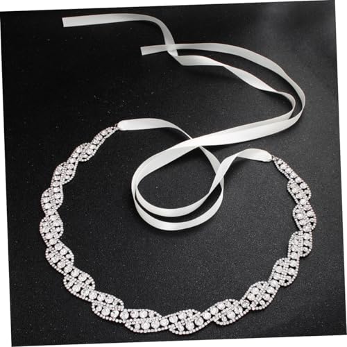 NOLITOY 1Pc Adjustable Rhinestone Bridal Belt Elegant Wedding Girdle for Bridesmaids Dress Decor Accessory for Special Occasions Versatile Sash Belt4