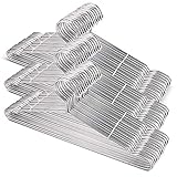 Tosnail 50 Pack Stainless Steel Strong Wire Metal Hangers Heavy Duty Clothes Hangers - 16.5 Inches