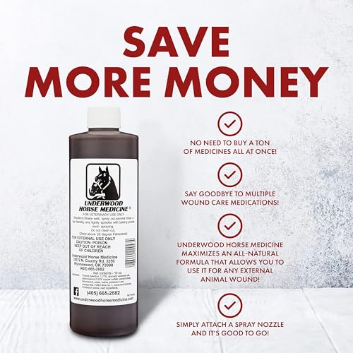 Underwood Horse Medicine 220180 Underwood Topical Horse Care Wound Spray thumb #6
