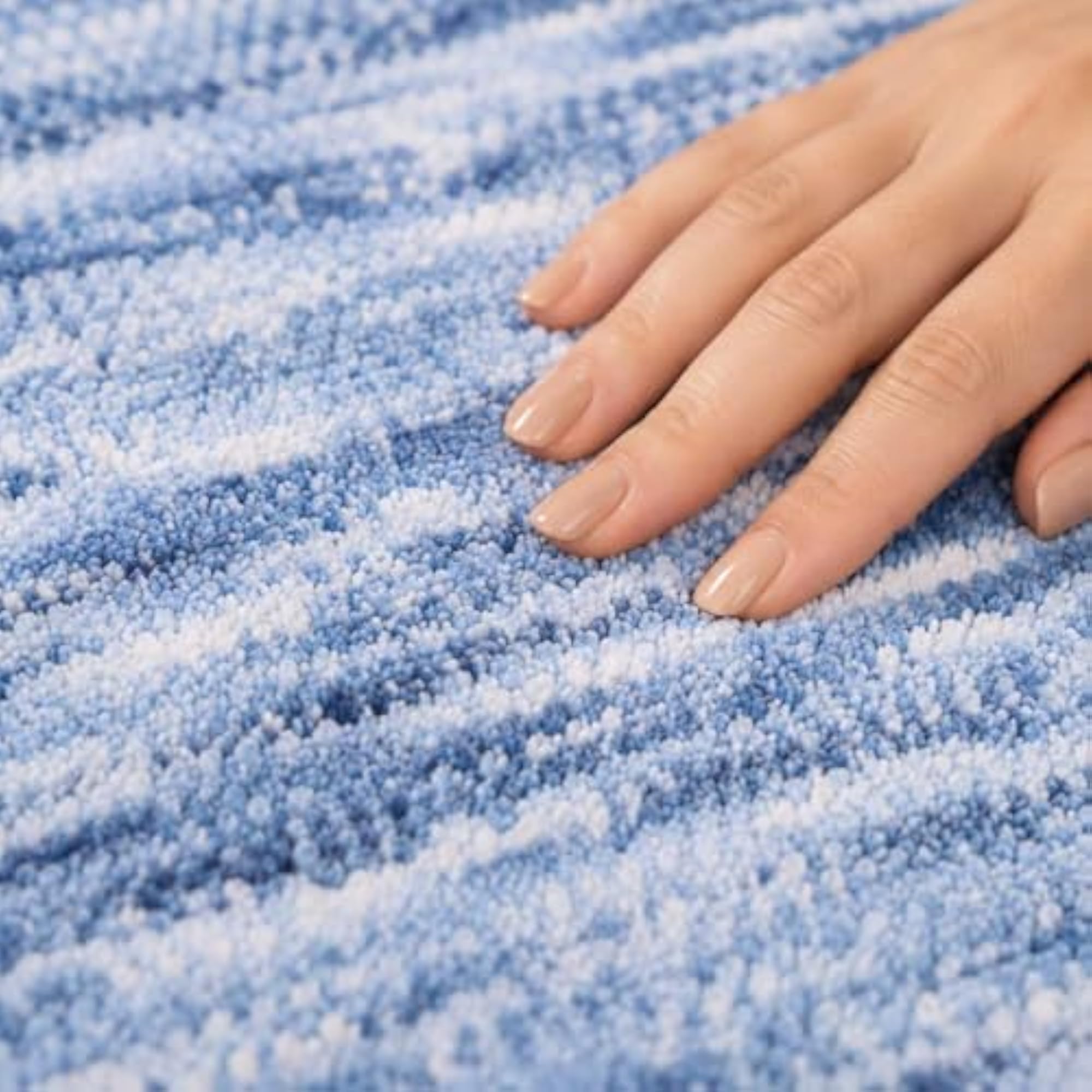 Ellington Collection Microfiber Bath Mat, Non-Slip Rubber Backing