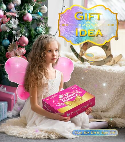 Disfraz completo de princesa para niñas con accesorios miniatura 3