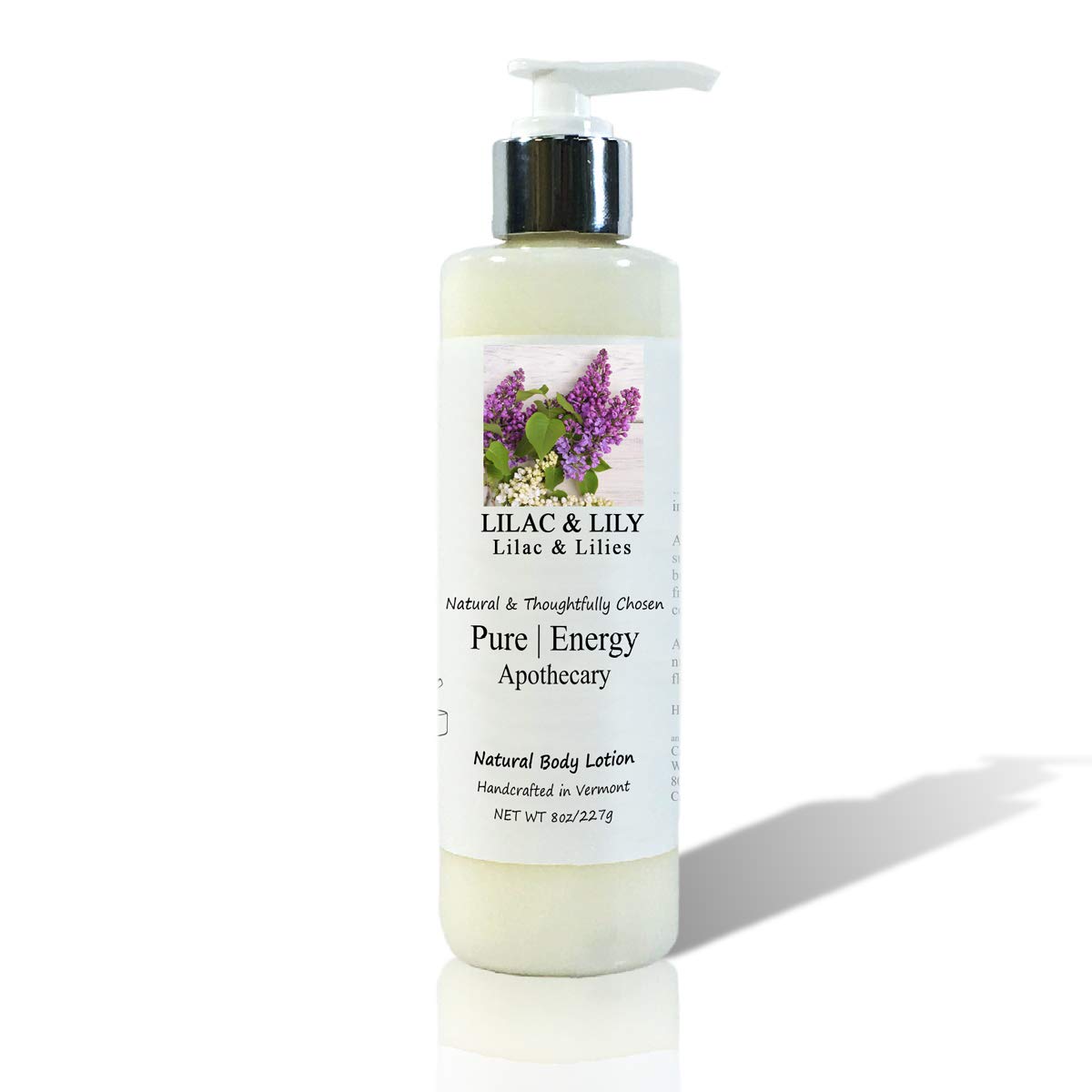 NATURAL HAND AND BODY LOTION, 8 OZ (LILAC & LILIES)
