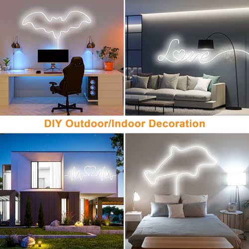 Image of Cozylady LED Lights Strips for Decoration 120 LEDs /m, CRI>90, 5V Dimmable Light Strip, 180 Even Lighting, IP20 Indoor, Flexible LED Tape for Room Decoration (3M /9.84Ft-USB-Cold White)