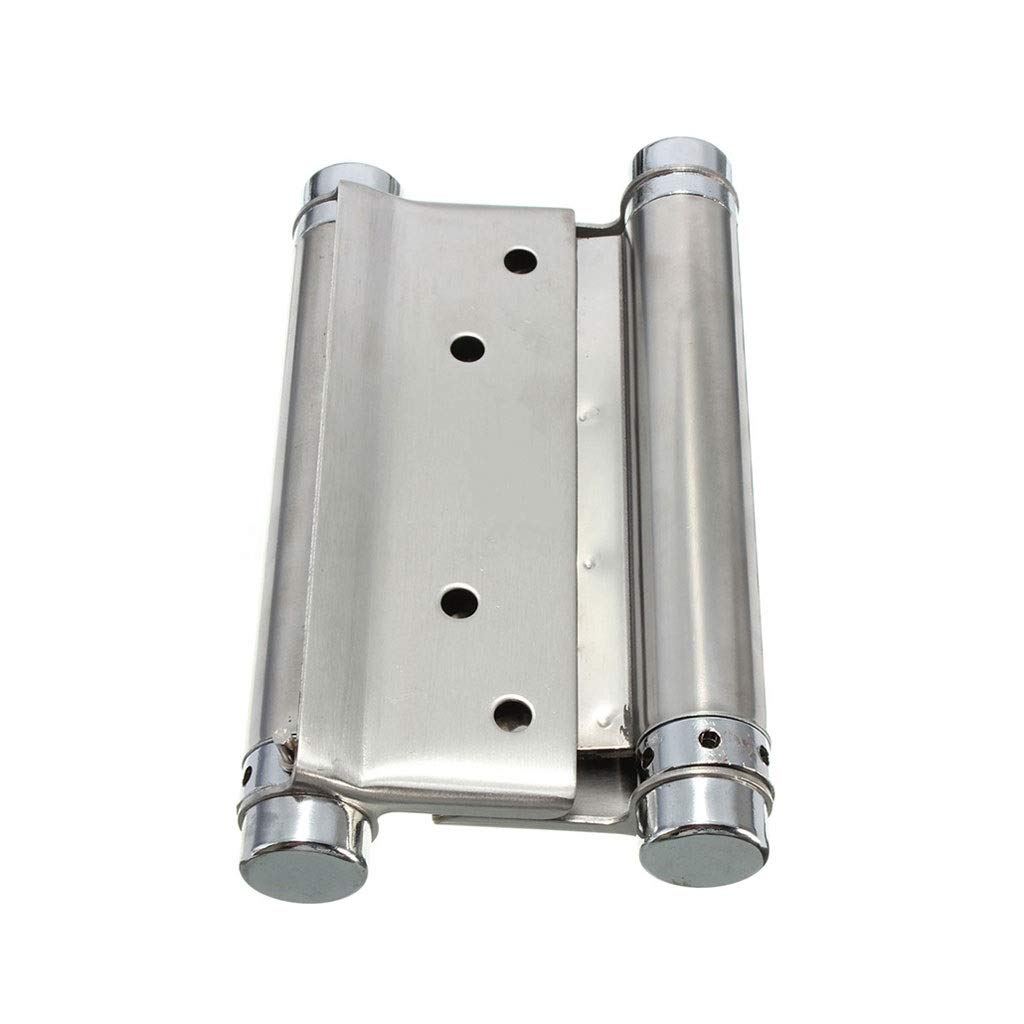 Charnière à ressort anti porte ouverte : fermeture automatique argentée de 100mm