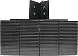 100 Slim Black Five Capacity DVD Empty Replacement Boxes with Wrap Around Sleeve #DV5R14BK (14mm) (5DVD)