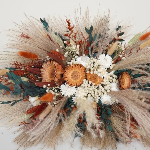 Decoración Boda Boho Arco de Flores Pampas Pequeño miniatura 7