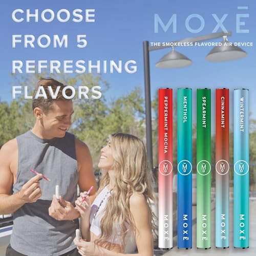 moxe natural variety pack  non electric long-lasting smoking amp vape alternative  nicotine-free tobacco-free oral fixation menthol amp spearmint cinnamint menthol peppermint mocha wintermint