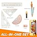 AACGIN Geometry Set for Students, Math Protractor Compass with Rulers Mechanical Pencil, Box of Protactors Kit for Class Supplies and School Kids Toddler - 7 Pcs, Back to School Supplies for Kids