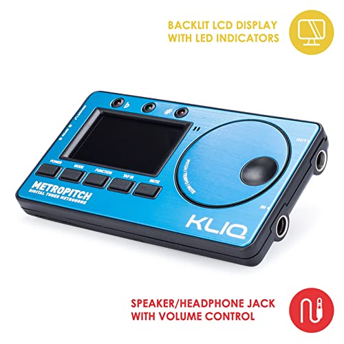 KLIQ MetroPitch Accordeur métronome pour tous les instruments avec guitare, basse, violon, ukulélé et modes d’accordage… - Les Beatles, Paul McCartney, John Lennon, RIngo Starr, George Harrison KLIQ MetroPitch Accordeur métronome pour tous les instruments avec guitare, basse, violon, ukulélé et modes d'accordage… – Image 3