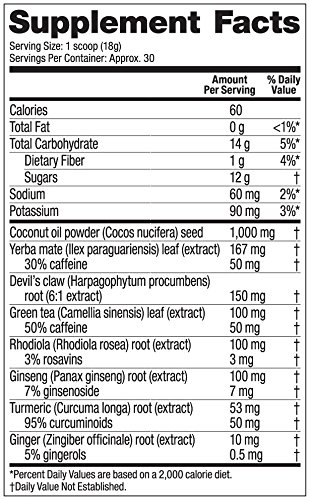 Vega Sport Pre-Workout Energizer Lemon Lime (19oz, 30 Servings) - Vegan, Gluten Free, All Natural, Pre Workout Powder, Non GMO - Thumbnail 3