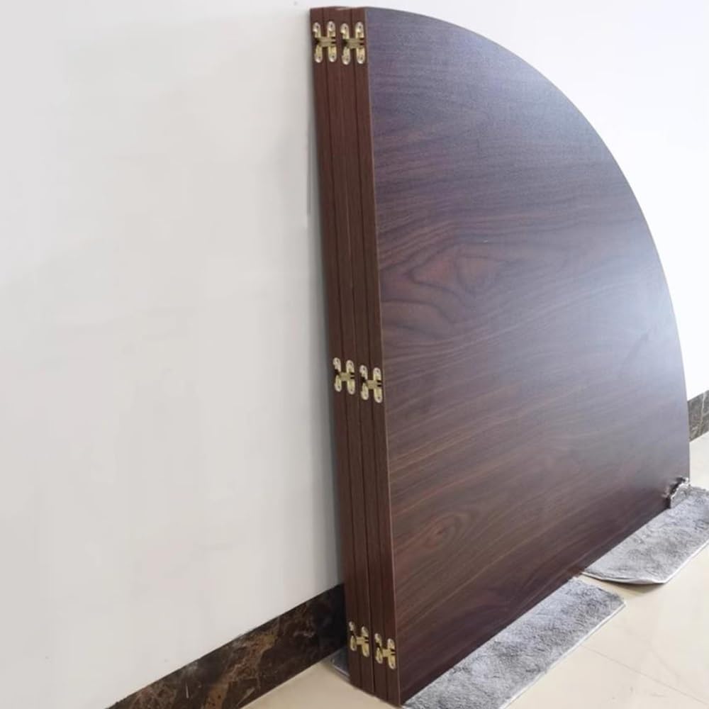 Okrągły składany drewniany stół 120-200 cm – rozszerzalny stół do jadalni do domu do użytku wewnątrz/na zewnątrz, idealny na spotkania i imprezy (119 cm)