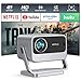 Smart Beamer 4K【Netflix vorinstalliert & Dolby Audio】 VOPLLS 30000L Autofokus & Trapezkorrektur Beamer Heimkino, Full HD 1080P WiFi6 Bluetooth Videoprojektor für Handy/PC, Outdoor & Fußballabend