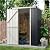 Goplus 3.8 x 2.8 FT Storage Shed Outdoor, All-Weather Steel Utility Storage House w/Lockable Door, Snap-on Arrow Leaning Organizer, Bike Tool Garden Sheds for Yard Lawn Patio