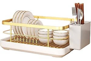 Dish Rack Dish Drying Rack Over Sink Drainer Draining Rack with Drip...