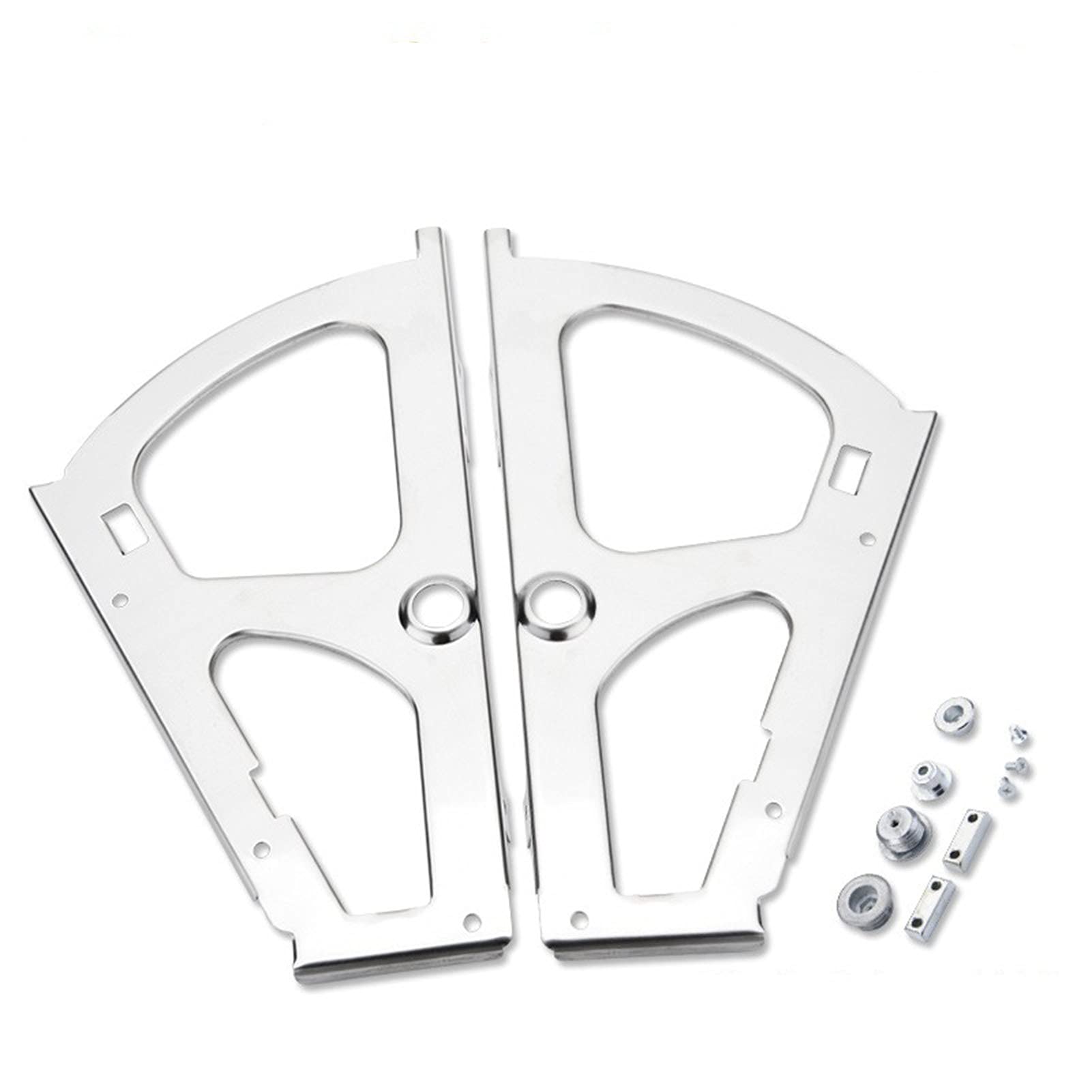 Shundeed Polish Single Layer 2Pcs Stainless Steel Shoes Drawer Cabinet Hinge, Furniture Hinges Rack Metal Accessories Foldable Self Fitting Hardware Home Improvement(Polish Single Layer)