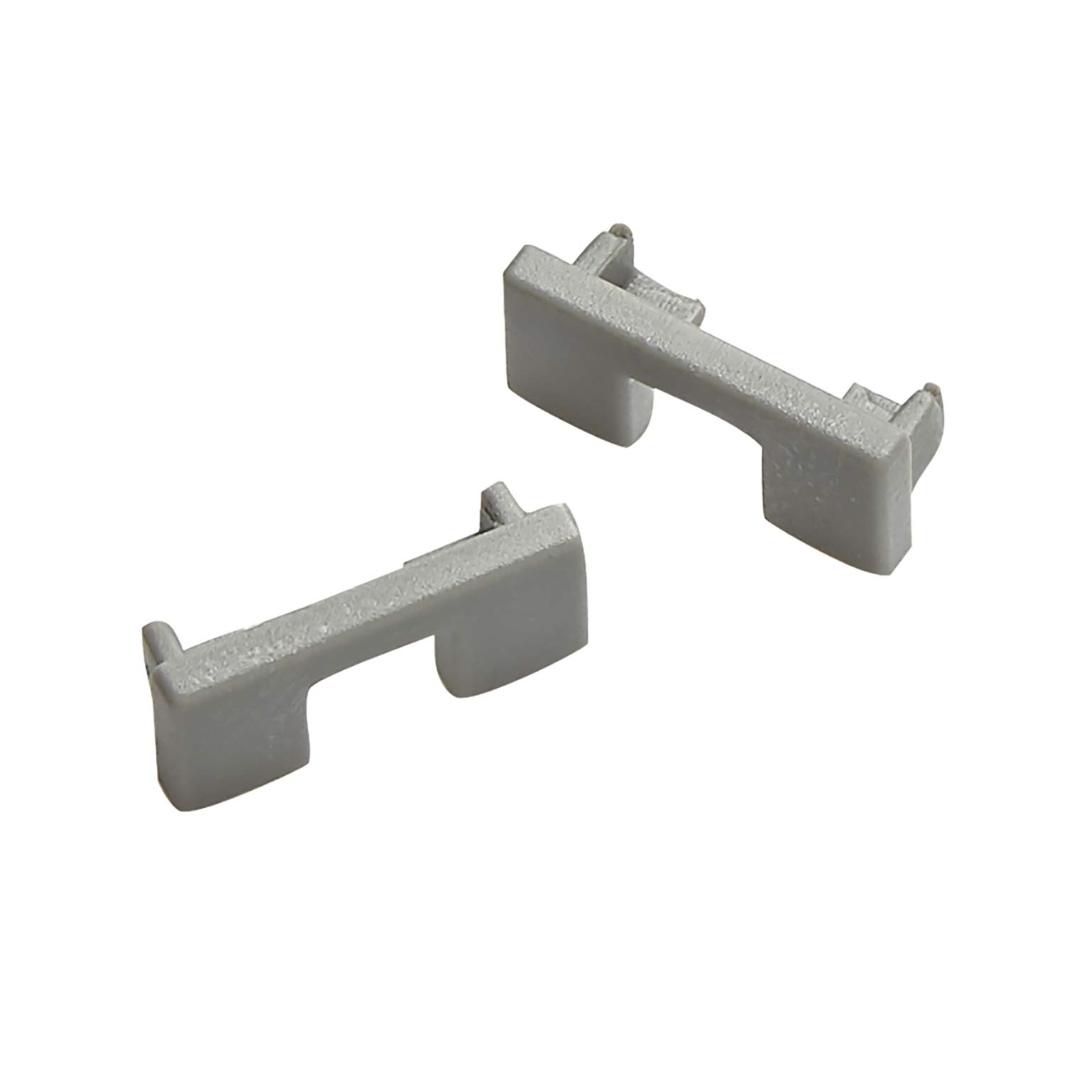 Sensio SE982050 Fino Surface Mounted Profile End Caps (2 pack) Silver