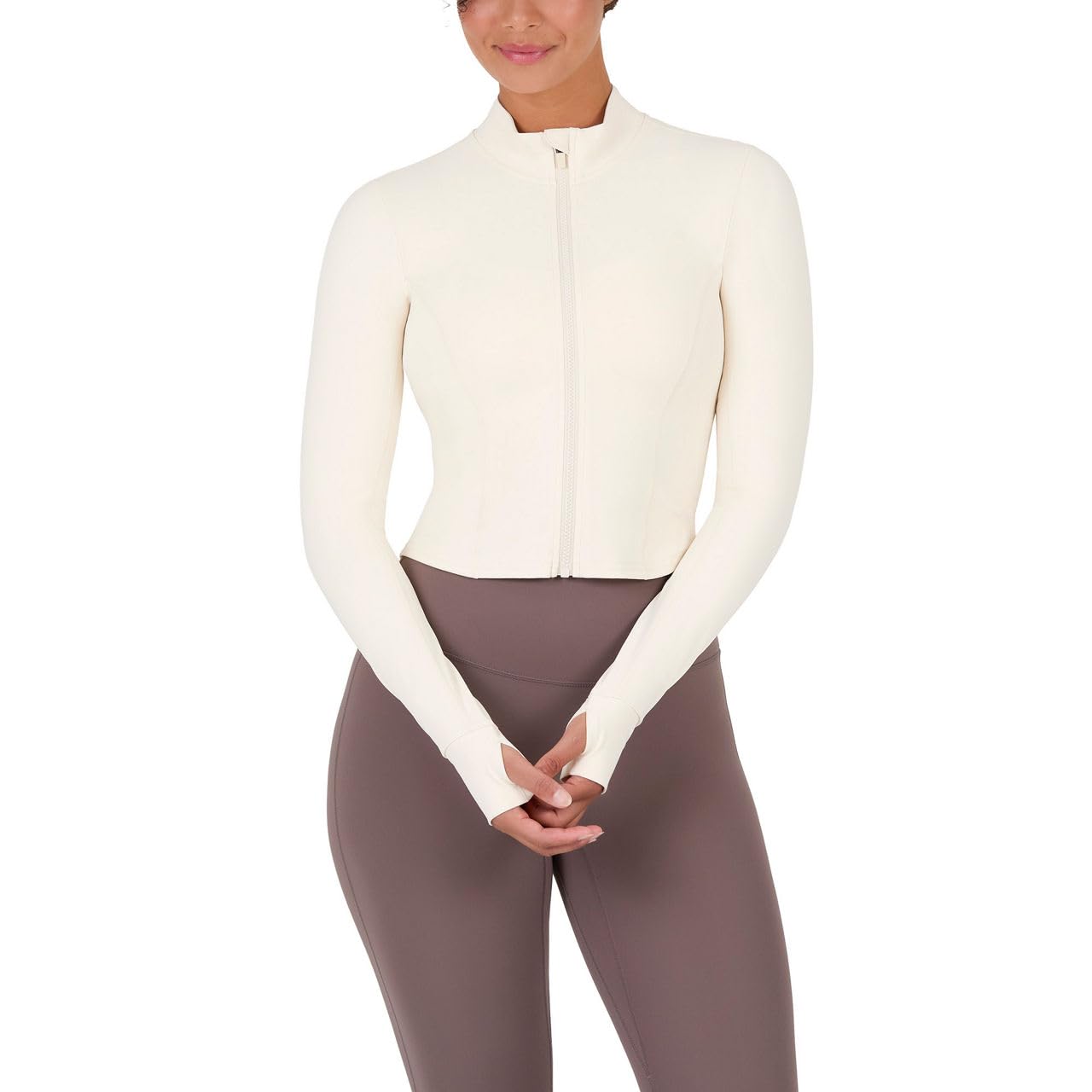 YITTY Active Women's Ultraluxe Full Zip Jacket, Athleisure, 4-Way-Stretch, Thumbholes