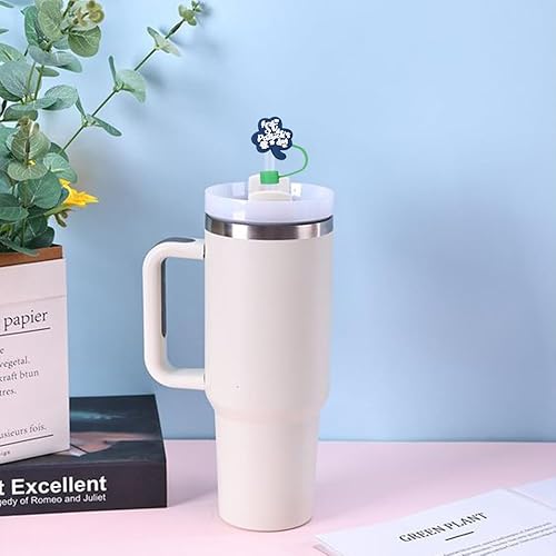 Miniatura 6 de SHANRUN - Juego de 6 fundas de popote para vaso Stanley de 4030 onzas con asa  SHANRUN de 0.39 pulgadas de diámetro (0.394 in) de diámetro, mini