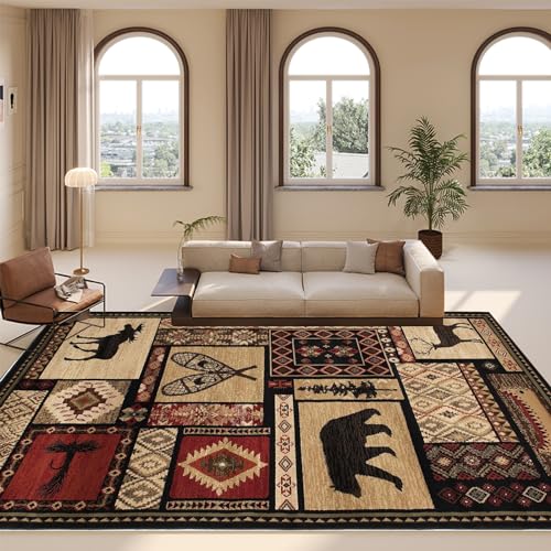 Tapete decorativo con diseño rustic wildlife 3'x5' miniatura 4