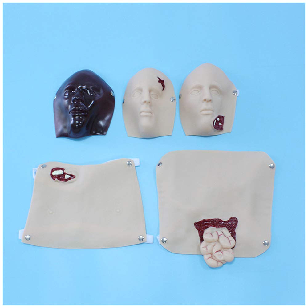 Sjdopulse Trauma Evaluation Model - Medical Traning Model 16 Pieces Trauma Nursing Evaluation Model - For Nurse Training Manikin Teaching Model
