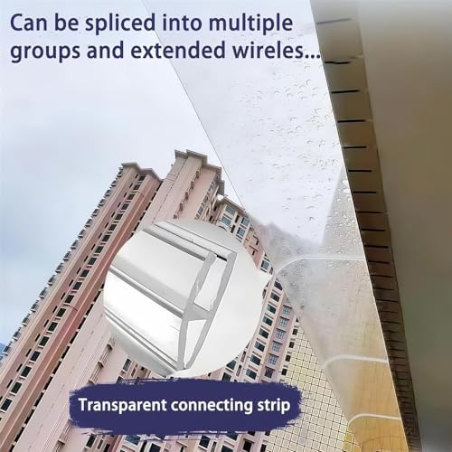 Thick Polycarbonate Front Door Canopy - UV Protection & Rain Shelter, Invisible Porch Cover for Front/Back Doors, Durable Outdoor Awning Solution