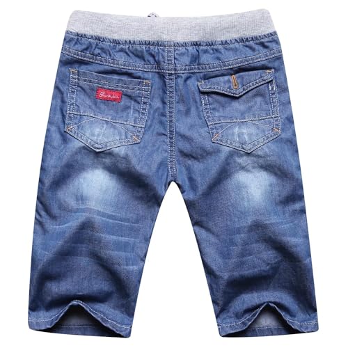 Boys' Pull On Straight Denim Shorts Pants, 2T-14 Years2