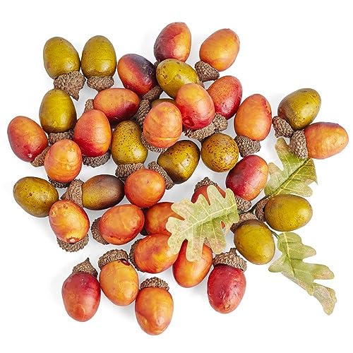 2-1/2 Ounce Package Realistic Look Artificial Autumn Acorns Table Scatters