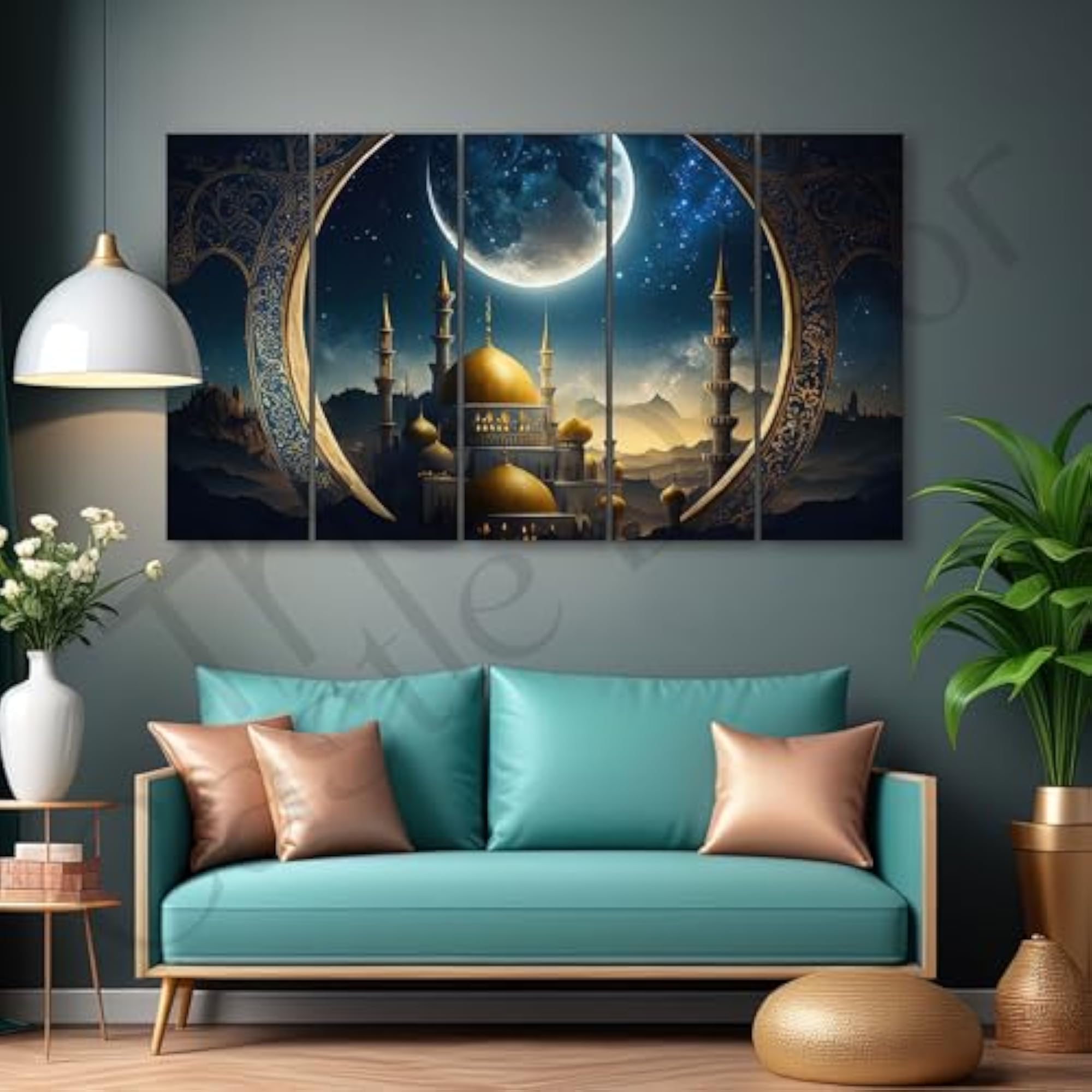 Islamic Painting with Frame, Big Size Wall Art