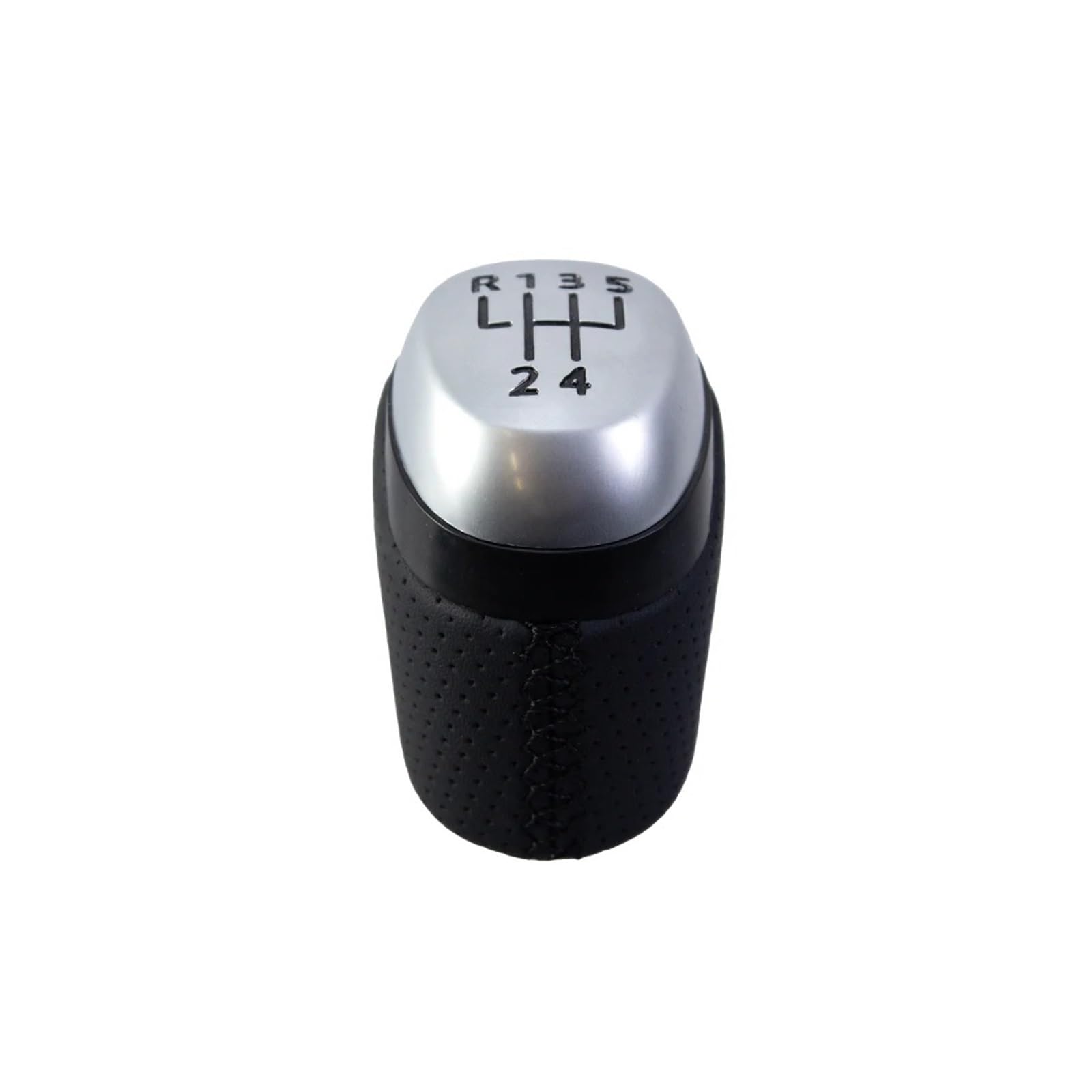 Vbbrswaad Gear Knob Car Gear Shift Knob for Megane IV for MK4 for BFB for Kadjar for Talisman 2015-2022 Lever Stick Handball 328654845R(Black 5 Speed)