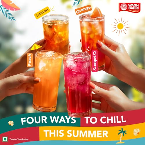 Image of Wagh Bakri Iced Tea | Instant Ice Tea Powder | Assam Tea Blend | Classy Summer Drink | Refreshing Summer Drink | No Preservatives | Enriched with Vitamin C | Easy to Make | Cranberry Flavour | 250 g