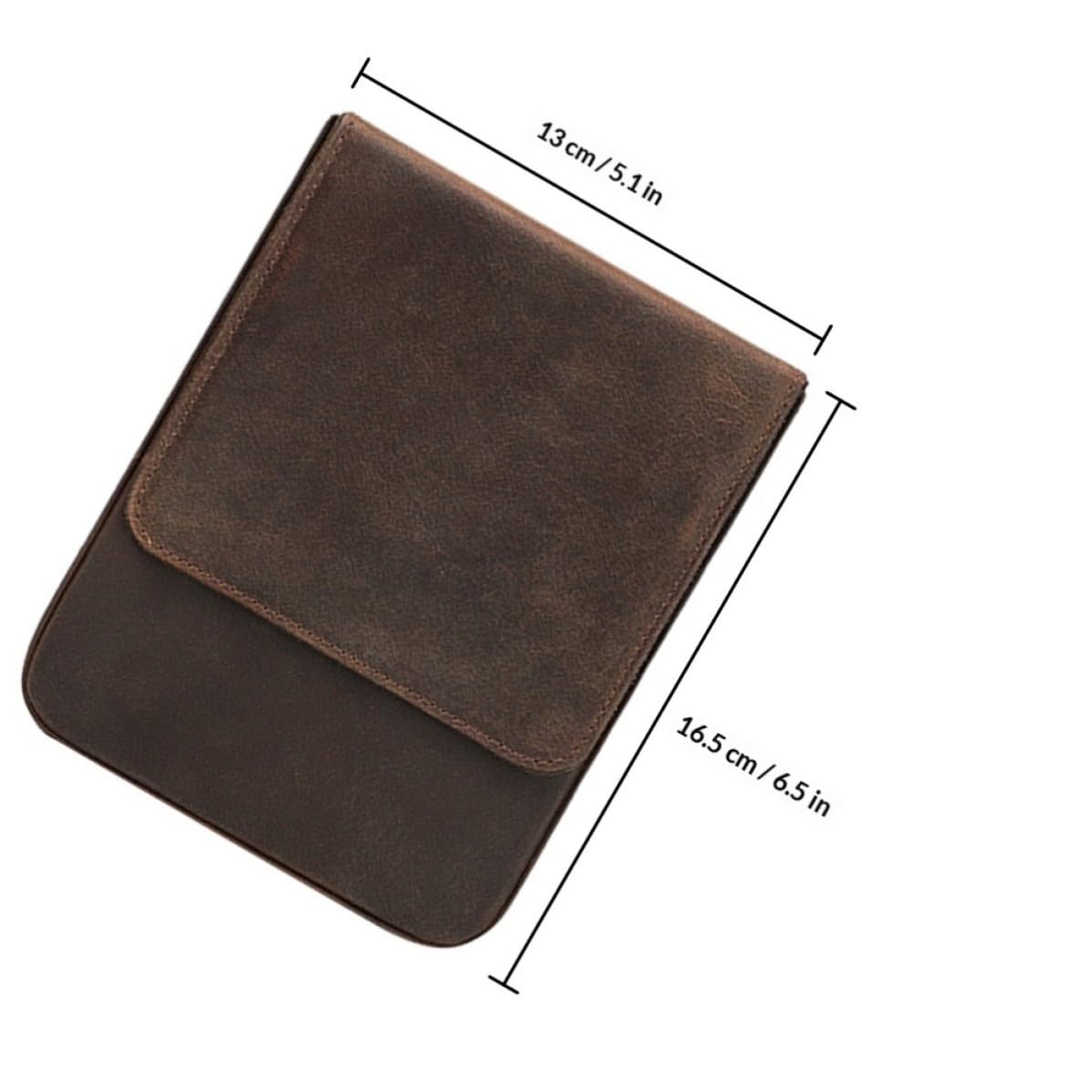 Astuccio Porta Penne in Cuoio Fatto a Mano per 6 Penne, Design Interno Compatto Coperchio, Elegante e Semplice, per Regali e Celebrazioni di Festival