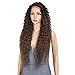Joedir Lace Front Wigs Ombre Brown 28'' Long Small Curly Wavy Synthetic Wigs For Black Women 130% Density Wigs(TT6/30)