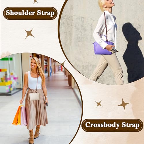 Image of Leather Shoulder Strap Replacement for Longchamp Strap Kit, Original Pouch with Handle Adjustable Conversion Kit for Mini Longchamp Bag, Suitable for Longchamp Mini Bag Replacement
