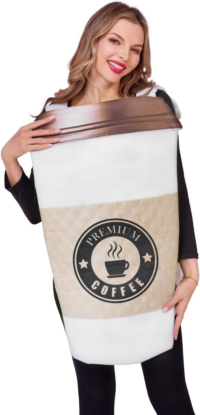 Seasons Adult Hot Coffee Halloween Costume, One Size - Image 2