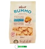 Rummo Glutenfreie Pasta Gnocchi di Patate,Nudeln Italienische Kartoffelgnocchi Senza Glutine 8 x 500g + Beni Culinari Kostenloser Schlüsselanhänger